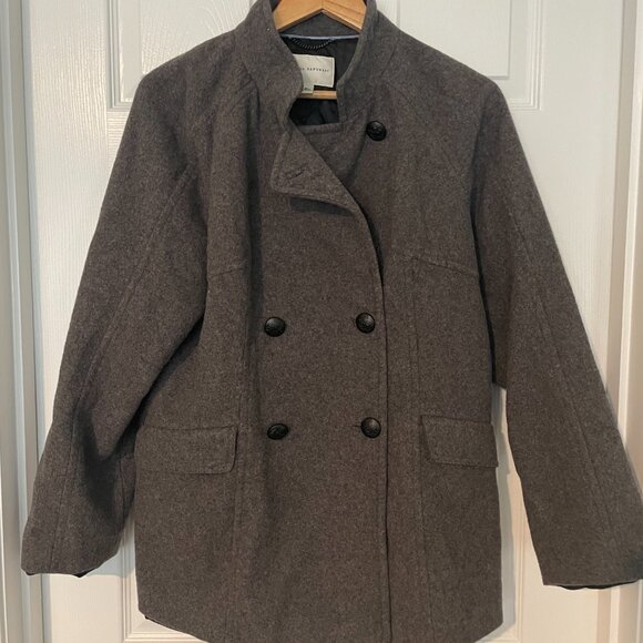 Banana Republic Jackets & Coats Banana Republic Grey Wool Blend Pea